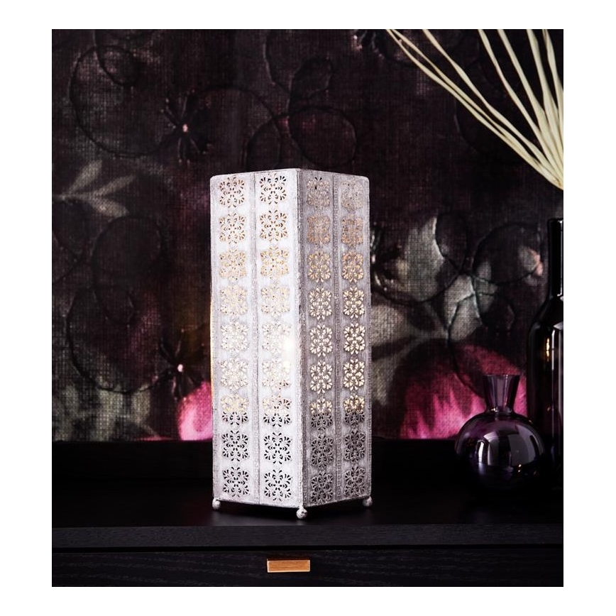 Markslöjd 108222 - Lámpara de mesa AGRA 1xE14/18W/230V gris