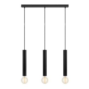 Markslöjd 108262 - Lámpara colgante SENCILLO 3xE27/40W/230V negro