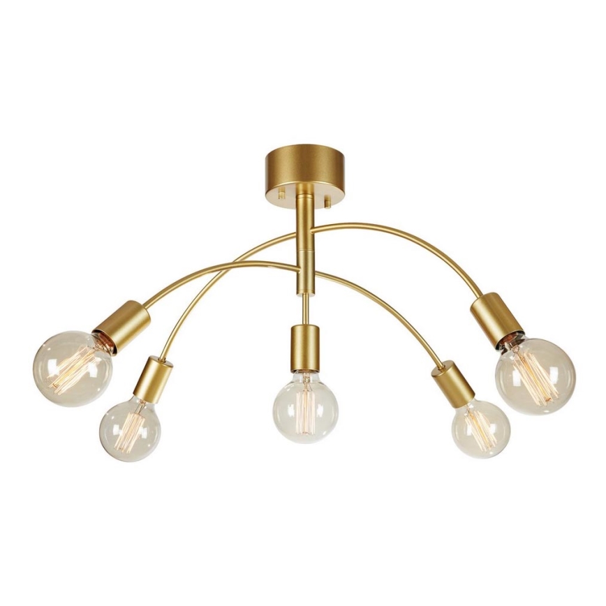 Markslöjd 108285 - Lámpara de techo CYGNUS 5xE27/40W/230V dorado