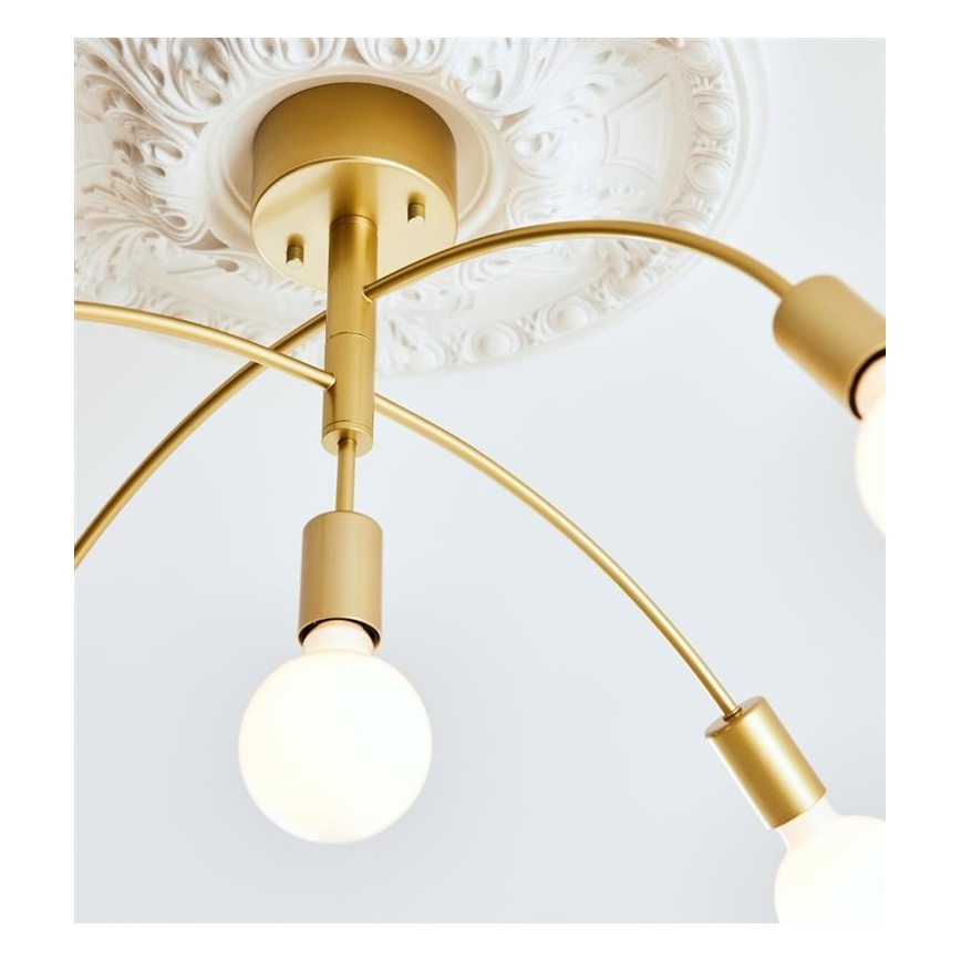Markslöjd 108285 - Lámpara de techo CYGNUS 5xE27/40W/230V dorado