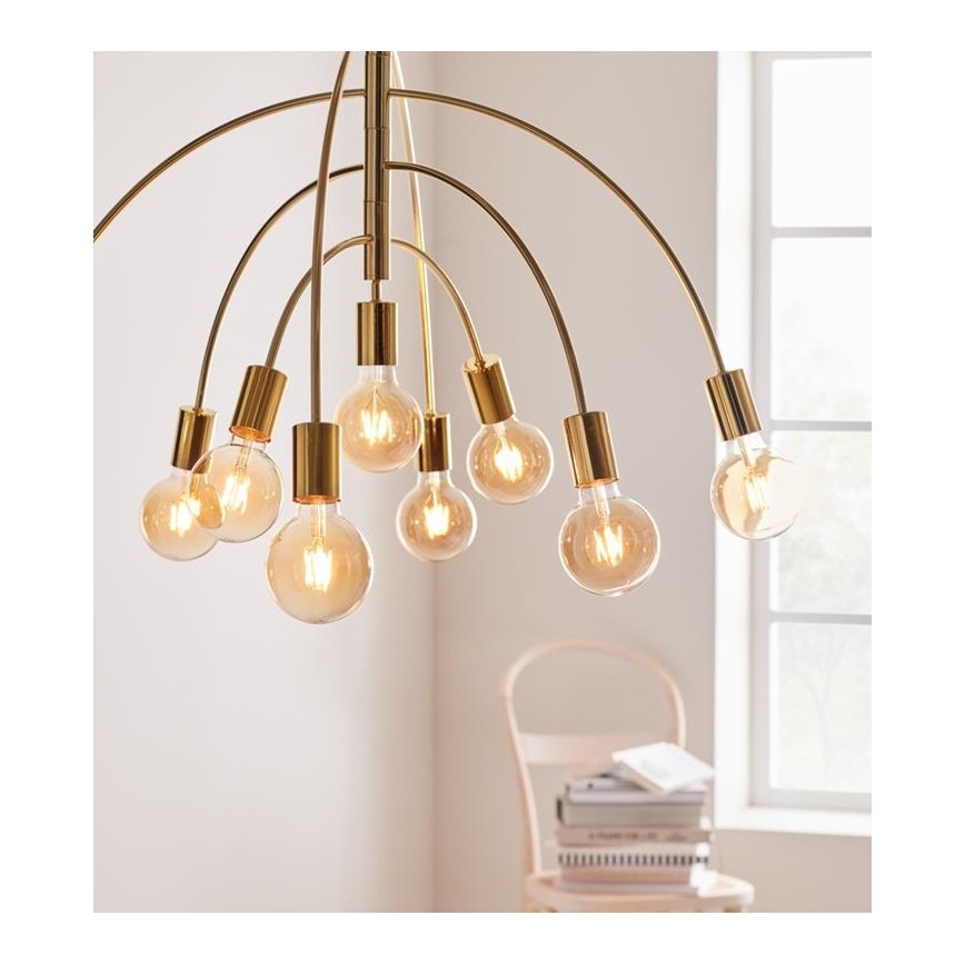 Markslöjd 108289 - Lámpara colgante LAVELLO 9xE27/40W/230V dorado