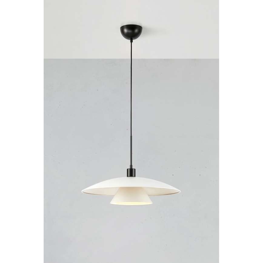 Markslöjd 108430 - Lámpara de araña sobre cable MILLINGE 1xE27/40W/230V blanco