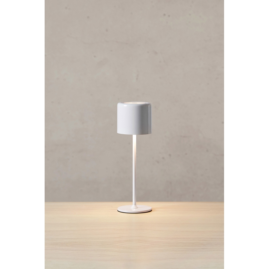 Markslöjd 108658 - LED Regulable Recargable lámpara FILO LED/2W/5V IP44 30 cm blanco
