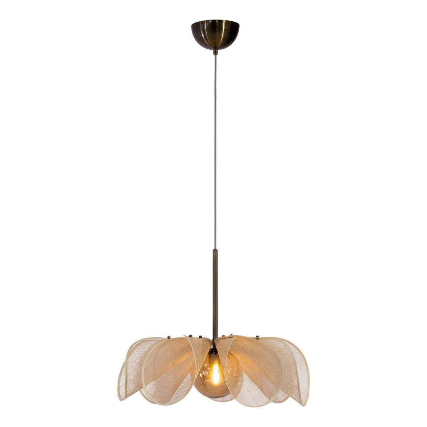 Markslöjd 108659 - Lámpara colgante STYRKA 1xE27/40W/230V diá. 63 cm beige