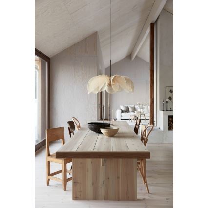 Markslöjd 108661 - Lámpara colgante STYRKA 1xE27/40W/230V diá. 75 cm beige