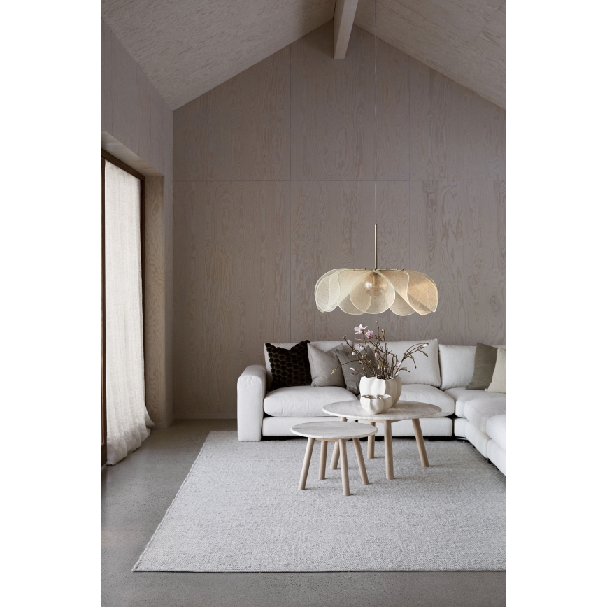 Markslöjd 108661 - Lámpara colgante STYRKA 1xE27/40W/230V diá. 75 cm beige