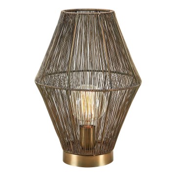 Markslöjd 108665 - Lámpara de mesa CASA 1xE27/40W/230V latón
