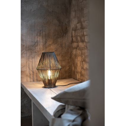 Markslöjd 108665 - Lámpara de mesa CASA 1xE27/40W/230V latón
