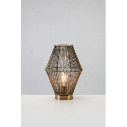 Markslöjd 108665 - Lámpara de mesa CASA 1xE27/40W/230V latón
