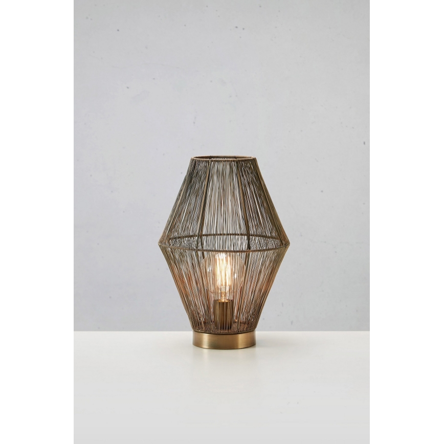 Markslöjd 108665 - Lámpara de mesa CASA 1xE27/40W/230V latón