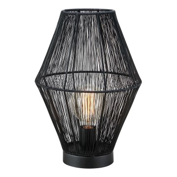Markslöjd 108666 - Lámpara de mesa CASA 1xE27/40W/230V negro