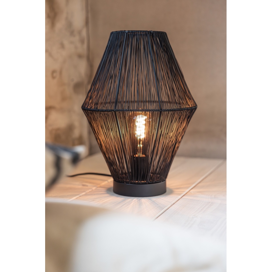 Markslöjd 108666 - Lámpara de mesa CASA 1xE27/40W/230V negro