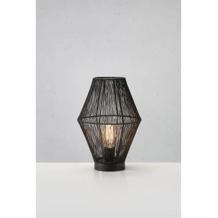 Markslöjd 108666 - Lámpara de mesa CASA 1xE27/40W/230V negro