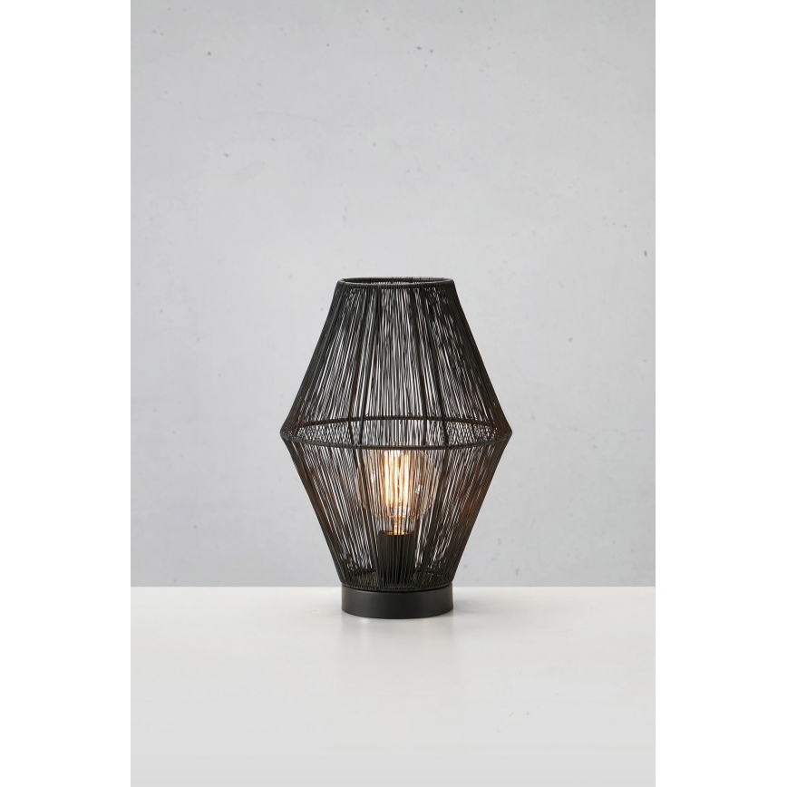 Markslöjd 108666 - Lámpara de mesa CASA 1xE27/40W/230V negro