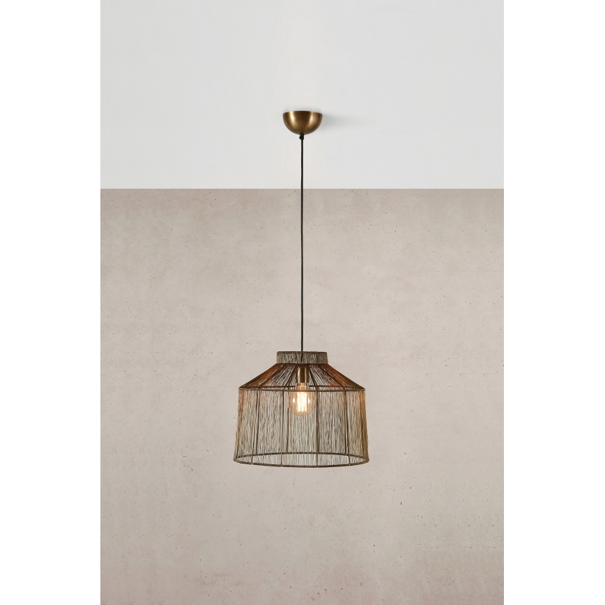 Markslöjd 108667 - Lámpara colgante CAPANNA 1xE27/40W/230V latón