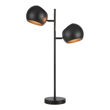 Markslöjd 108691 - Lámpara de mesa EDGAR 2xE14/40W/230V negro