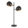 Markslöjd 108691 - Lámpara de mesa EDGAR 2xE14/40W/230V negro