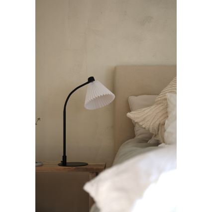 Markslöjd 108697 - Lámpara de mesa MIRA 1xE14/40W/230V negro/blanco