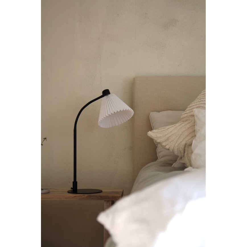 Markslöjd 108697 - Lámpara de mesa MIRA 1xE14/40W/230V negro/blanco