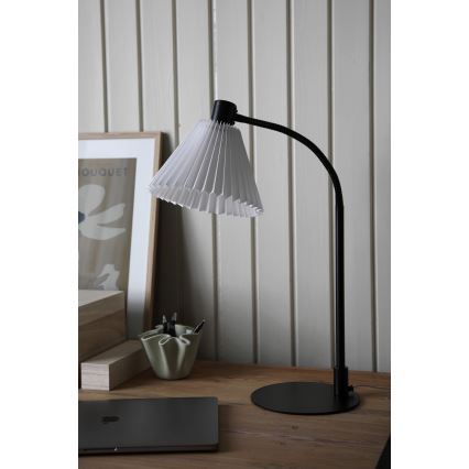 Markslöjd 108697 - Lámpara de mesa MIRA 1xE14/40W/230V negro/blanco