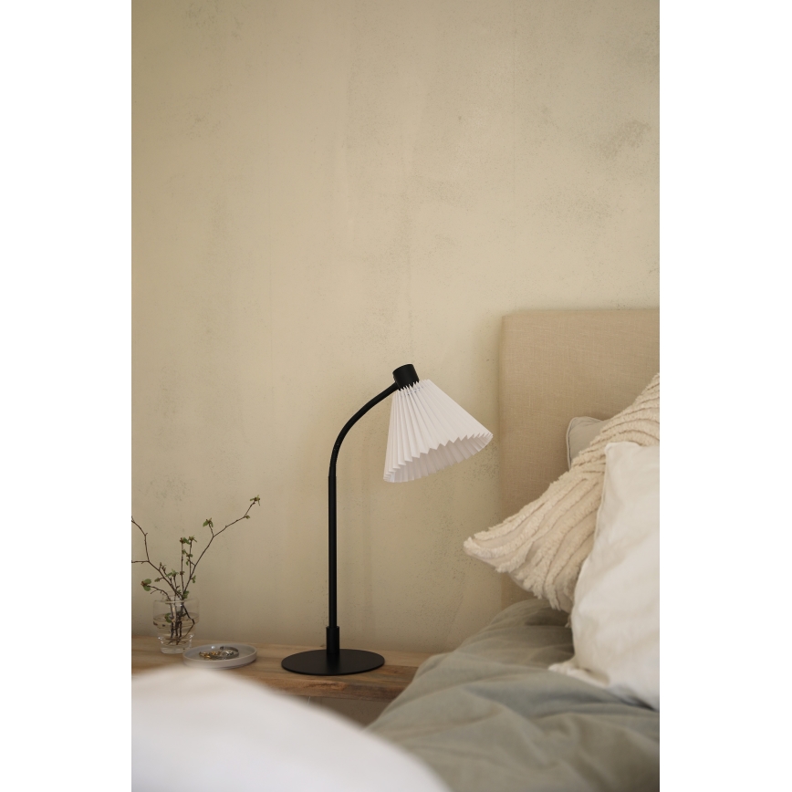 Markslöjd 108697 - Lámpara de mesa MIRA 1xE14/40W/230V negro/blanco