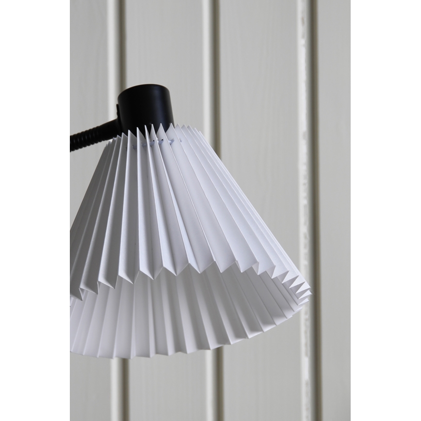 Markslöjd 108697 - Lámpara de mesa MIRA 1xE14/40W/230V negro/blanco