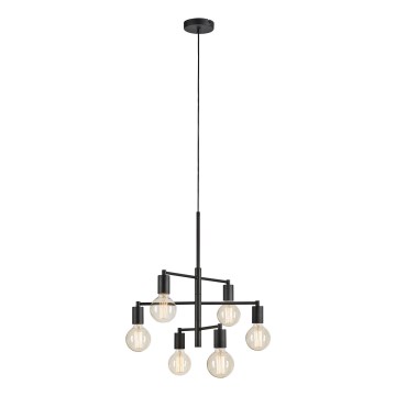 Markslöjd 108717 - Lámpara colgante CIELO 6xE27/40W/230V negro