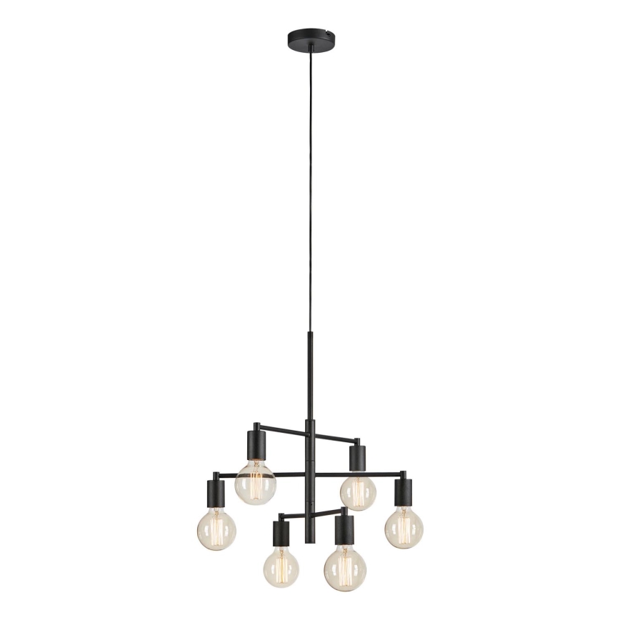 Markslöjd 108717 - Lámpara colgante CIELO 6xE27/40W/230V negro