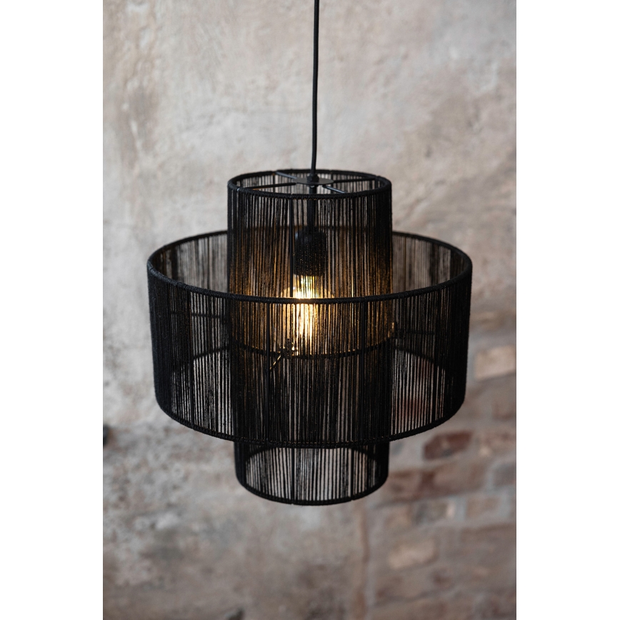 Markslöjd 108766 - Lámpara colgante SOGA 1xE27/40W/230V negro