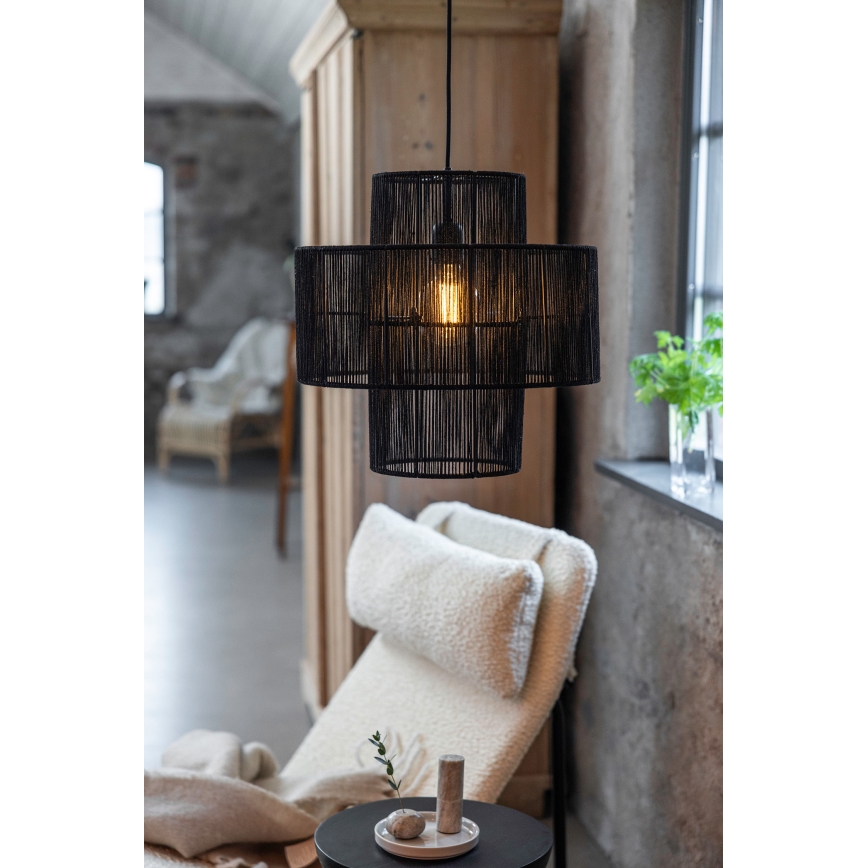 Markslöjd 108766 - Lámpara colgante SOGA 1xE27/40W/230V negro