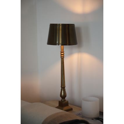 Markslöjd 108774 - Lámpara de mesa METALLO 1xE27/40W/230V dorado