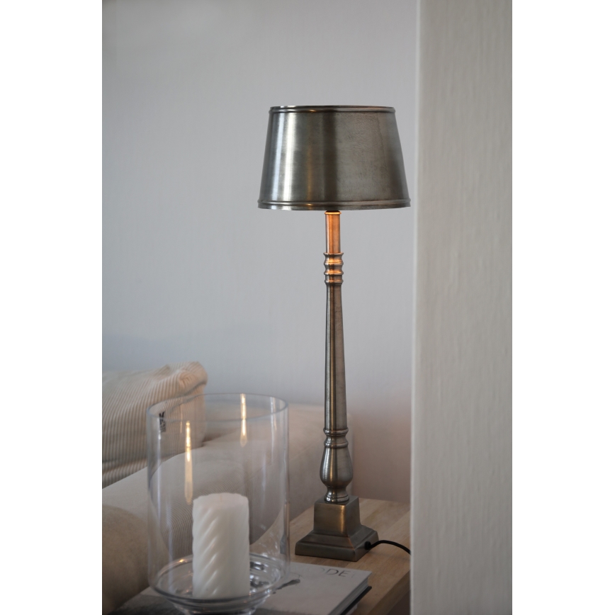 Markslöjd 108775 - Lámpara de mesa METALLO 1xE27/40W/230V cromo mate