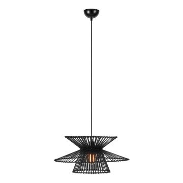 Markslöjd 108784 - Lámpara colgante DUPLICI 1xE27/40W/230V negro/bambú