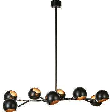Markslöjd 108852 - Lámpara colgante EDGAR 8xE14/40W/230V negro