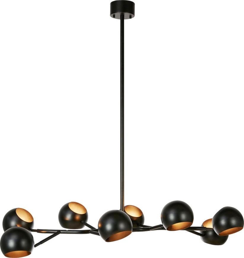 Markslöjd 108852 - Lámpara colgante EDGAR 8xE14/40W/230V negro