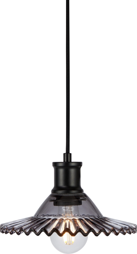 Markslöjd 108854 - Lámpara colgante NOVIA 1xE27/40W/230V negro/ahumado