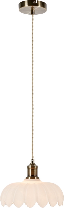 Markslöjd 108857 - Lámpara colgante KURAGE 1xE27/40W/230V latón/blanco