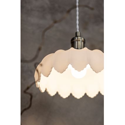 Markslöjd 108857 - Lámpara colgante KURAGE 1xE27/40W/230V latón/blanco