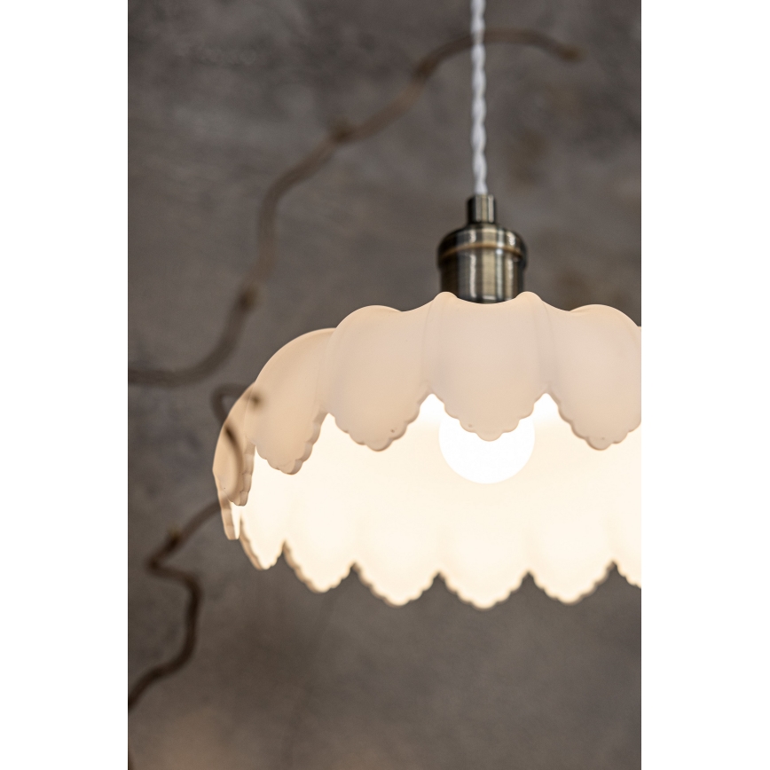 Markslöjd 108857 - Lámpara colgante KURAGE 1xE27/40W/230V latón/blanco