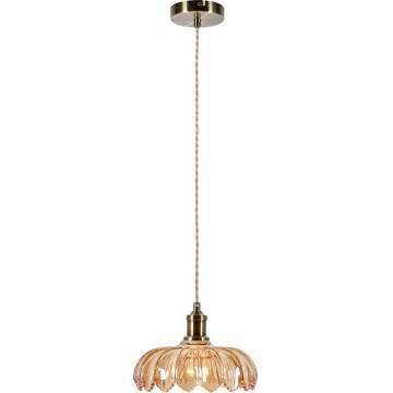 Markslöjd 108858 - Lámpara colgante KURAGE 1xE27/40W/230V latón/beige ahumado