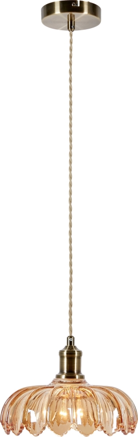 Markslöjd 108858 - Lámpara colgante KURAGE 1xE27/40W/230V latón/beige ahumado