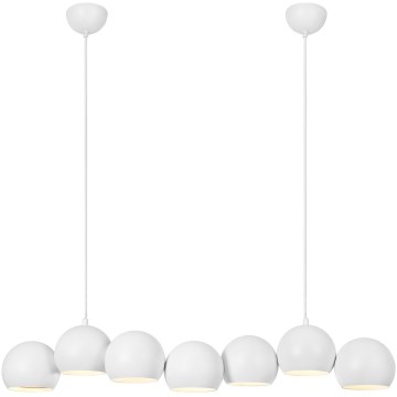 Markslöjd 108859 - Lámpara colgante CUPOLO 7xE14/40W/230V blanco