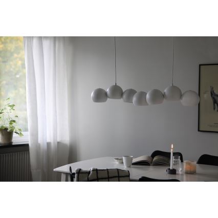 Markslöjd 108859 - Lámpara colgante CUPOLO 7xE14/40W/230V blanco