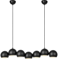 Markslöjd 108860 - Lámpara colgante CUPOLO 7xE14/40W/230V negro