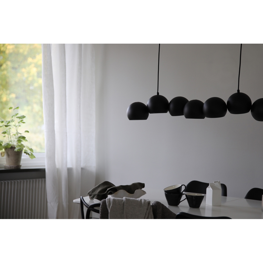Markslöjd 108860 - Lámpara colgante CUPOLO 7xE14/40W/230V negro