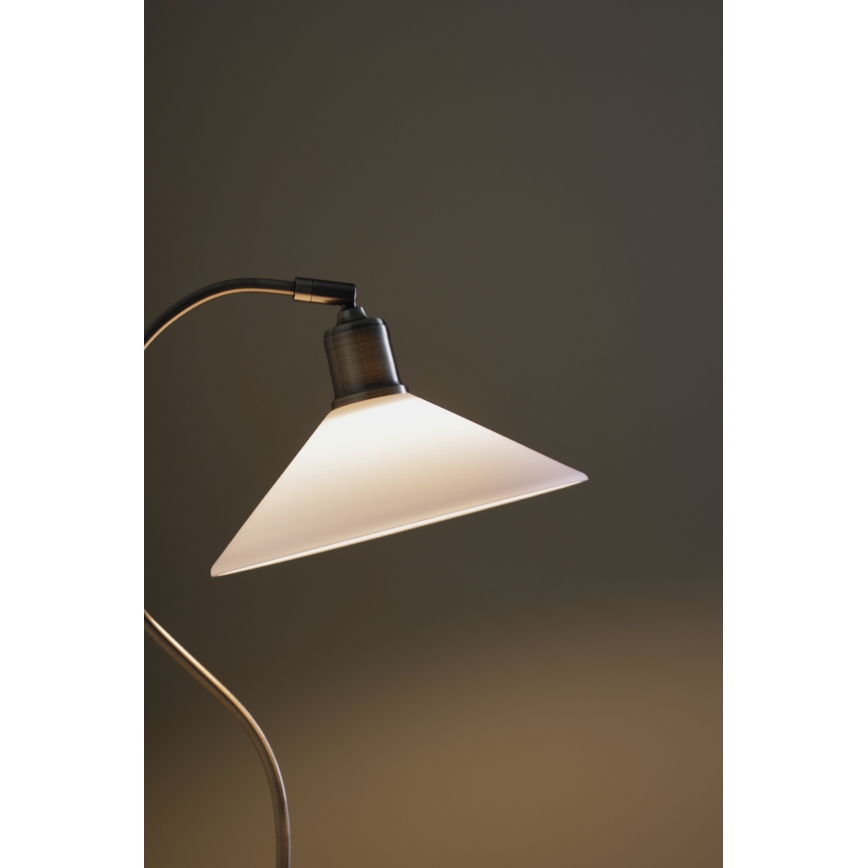 Markslöjd 108863 - Lámpara de mesa VELA 1xE27/40W/230V latón/blanco