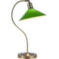 Markslöjd 108864 - Lámpara de mesa VELA 1xE27/40W/230V latón/verde