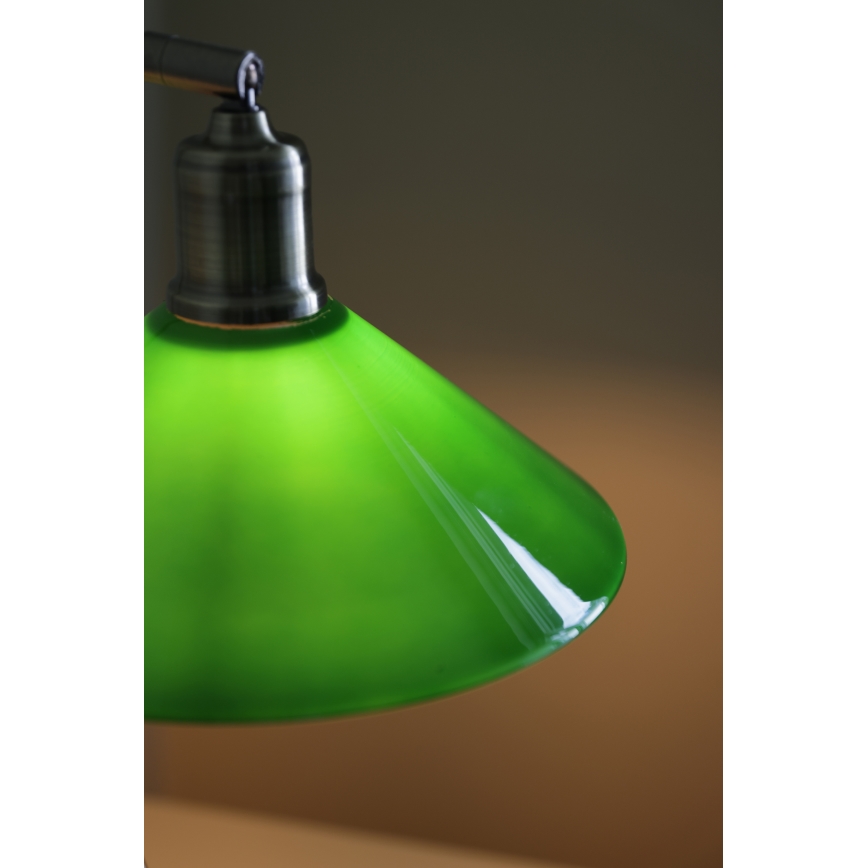 Markslöjd 108864 - Lámpara de mesa VELA 1xE27/40W/230V latón/verde