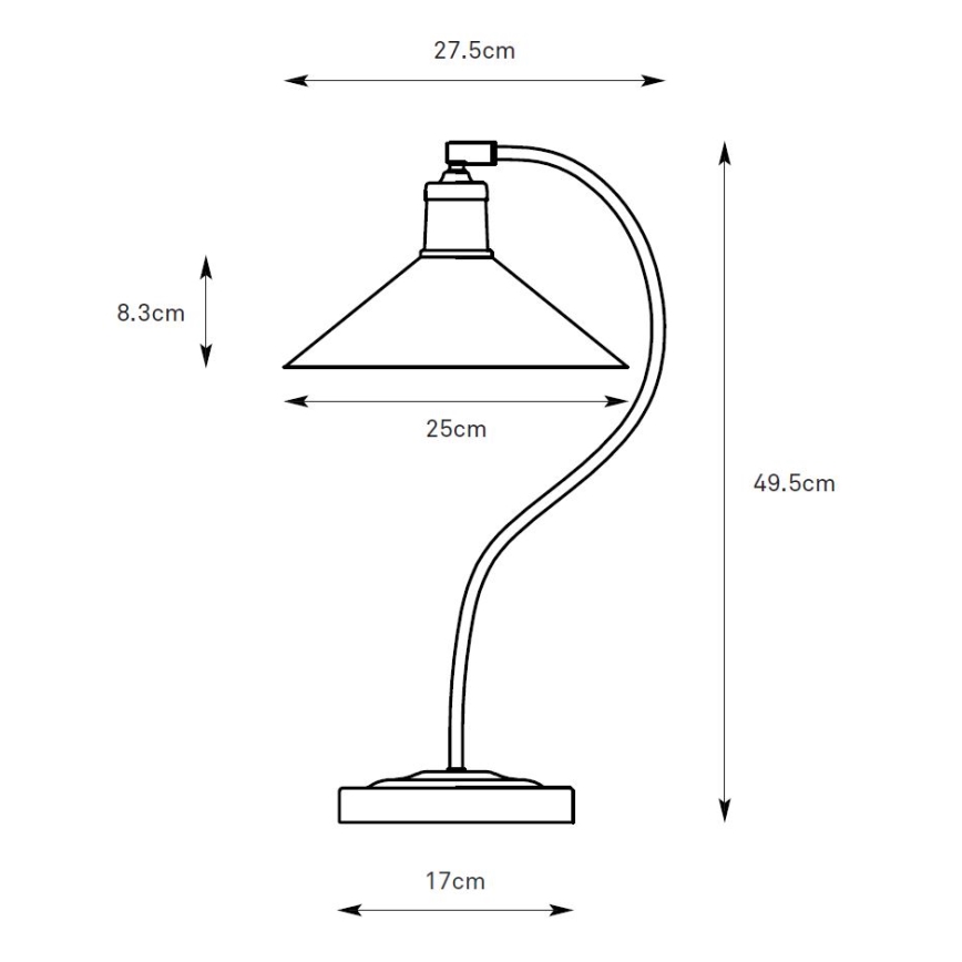 Markslöjd 108864 - Lámpara de mesa VELA 1xE27/40W/230V latón/verde
