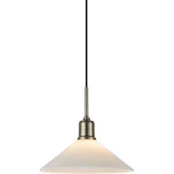 Markslöjd 108867 - Lámpara colgante VELA 1xE27/40W/230V latón/blanco